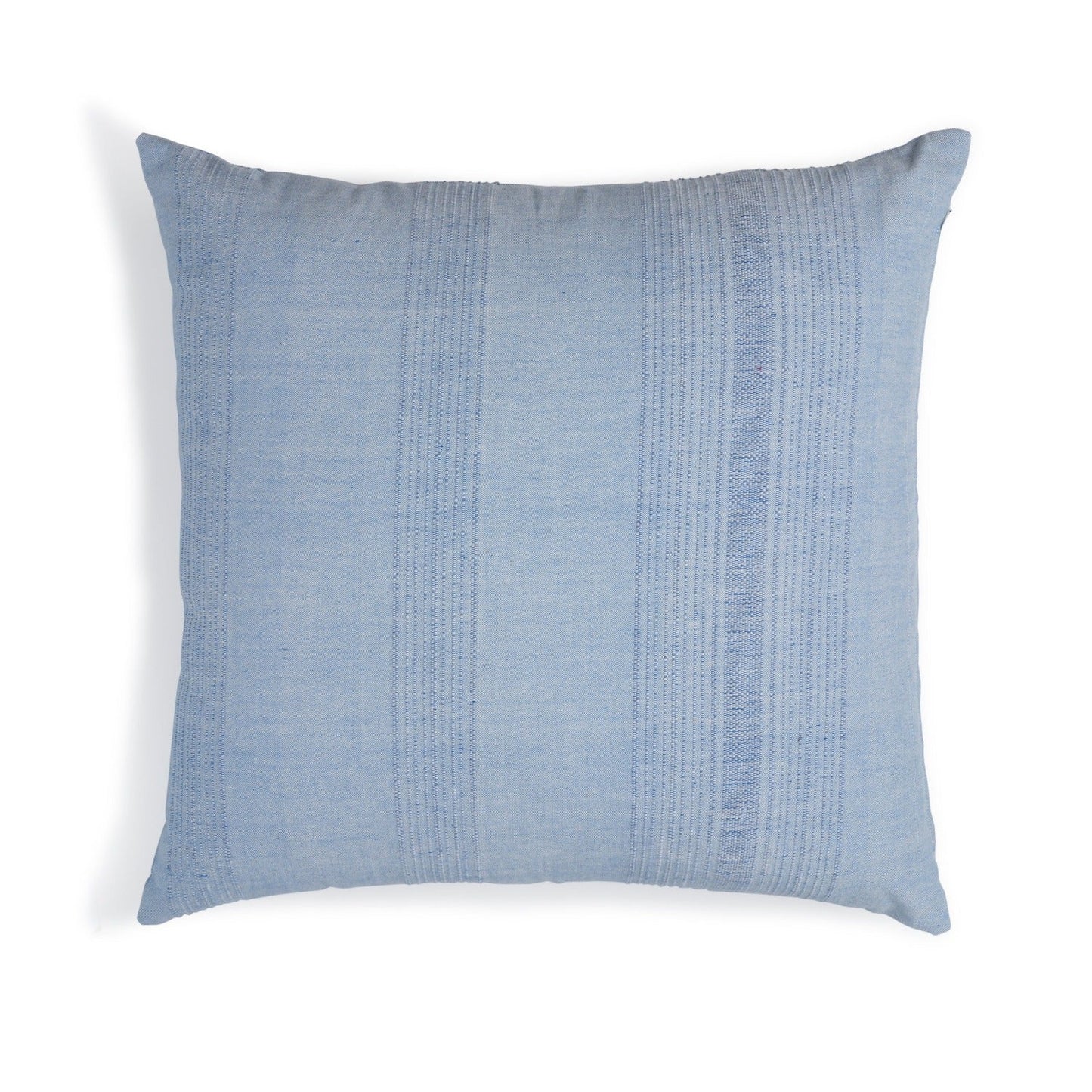 ECOLOOM Handwoven Cotton Pillow with Down-Alternative Insert – Raised Weave Texture, Fair Trade