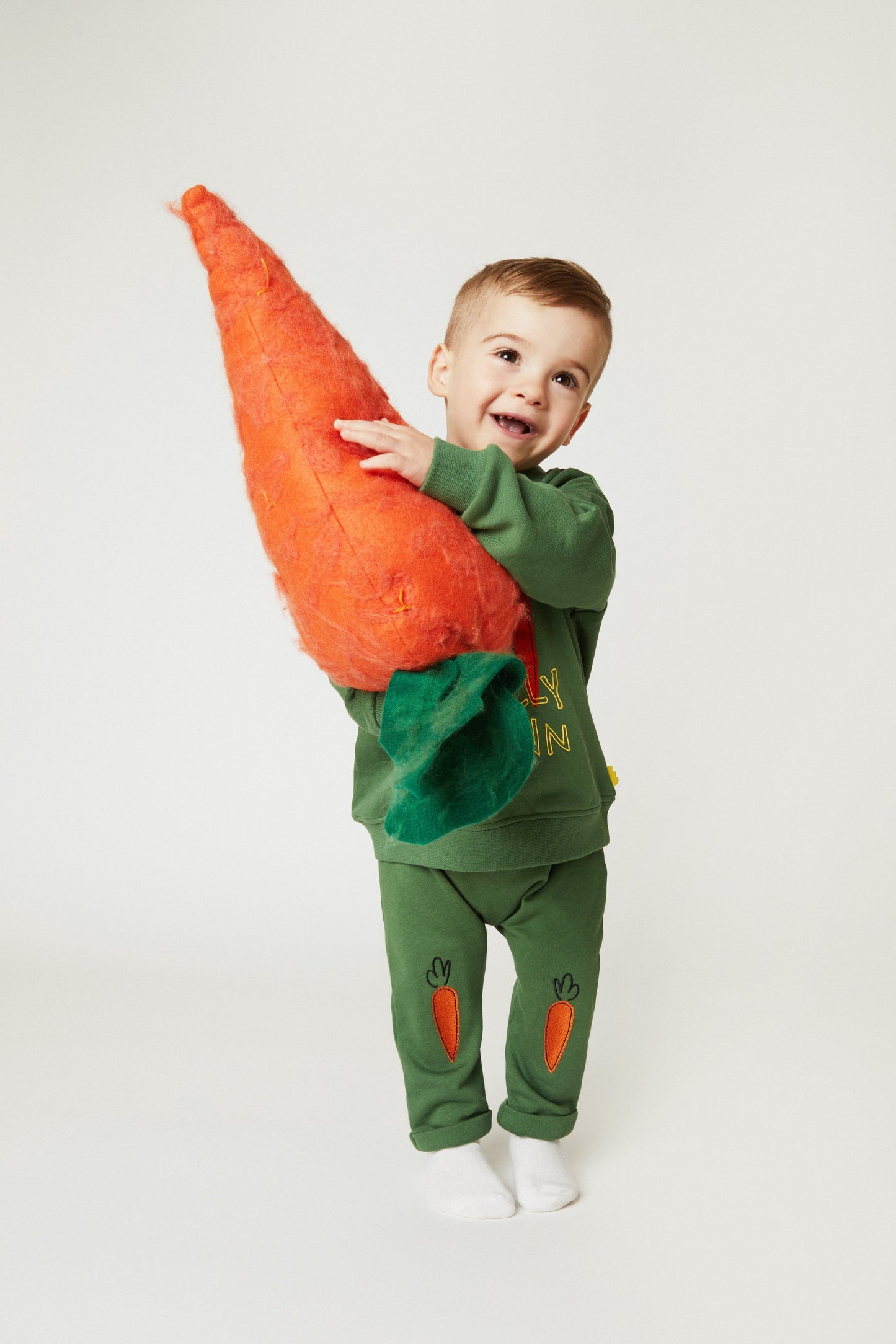 Embroidered Carrot Baby Jogger