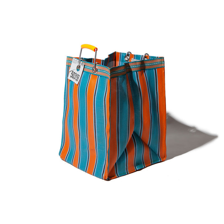 RECYCLED PLASTIC STRIPE BAG - Rectangle D30