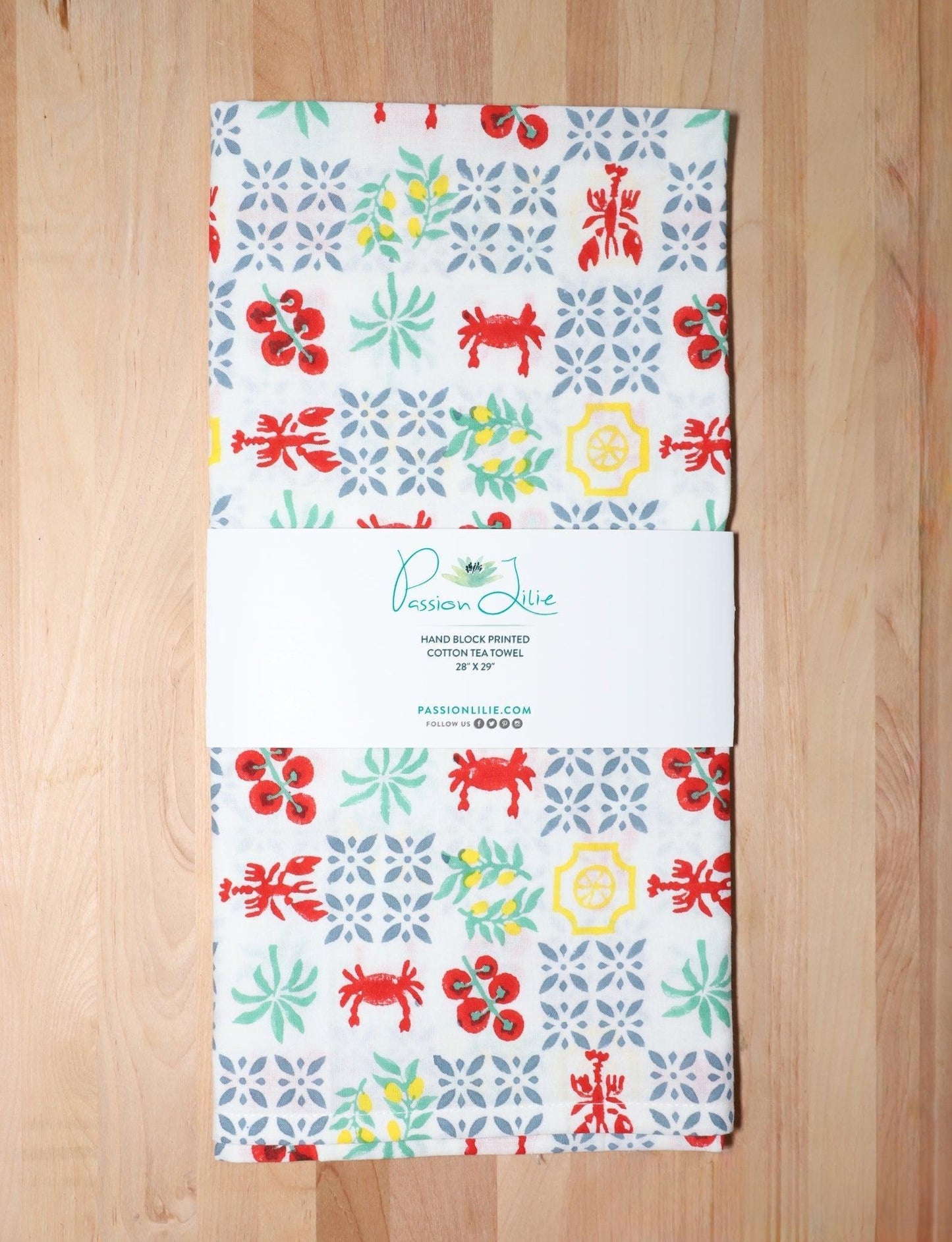 S/2 New Orleans Riviera Cotton Tea Towel