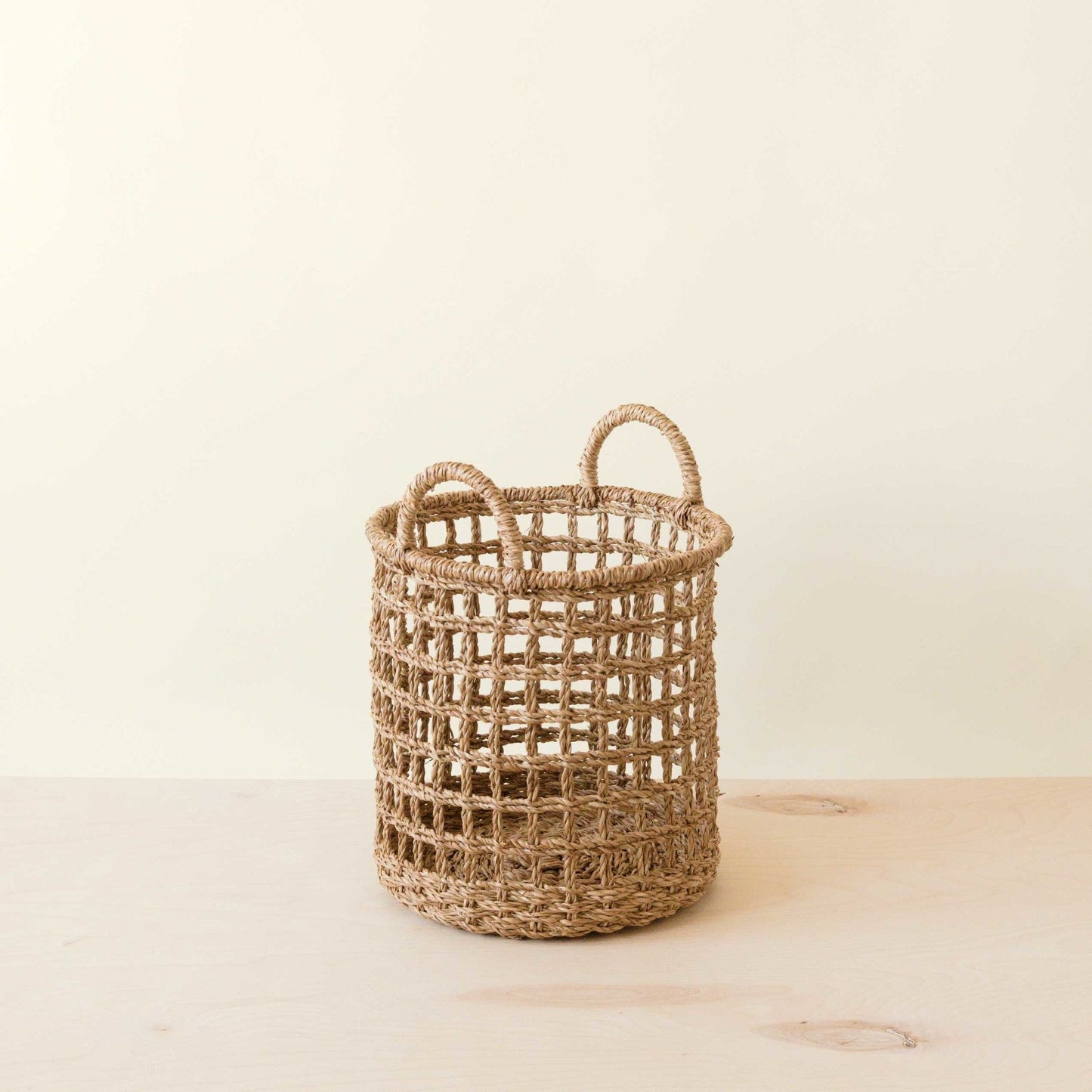 Open Weave Baskets with Handle, set of 3 - Storage Baskets | LIKHÂ