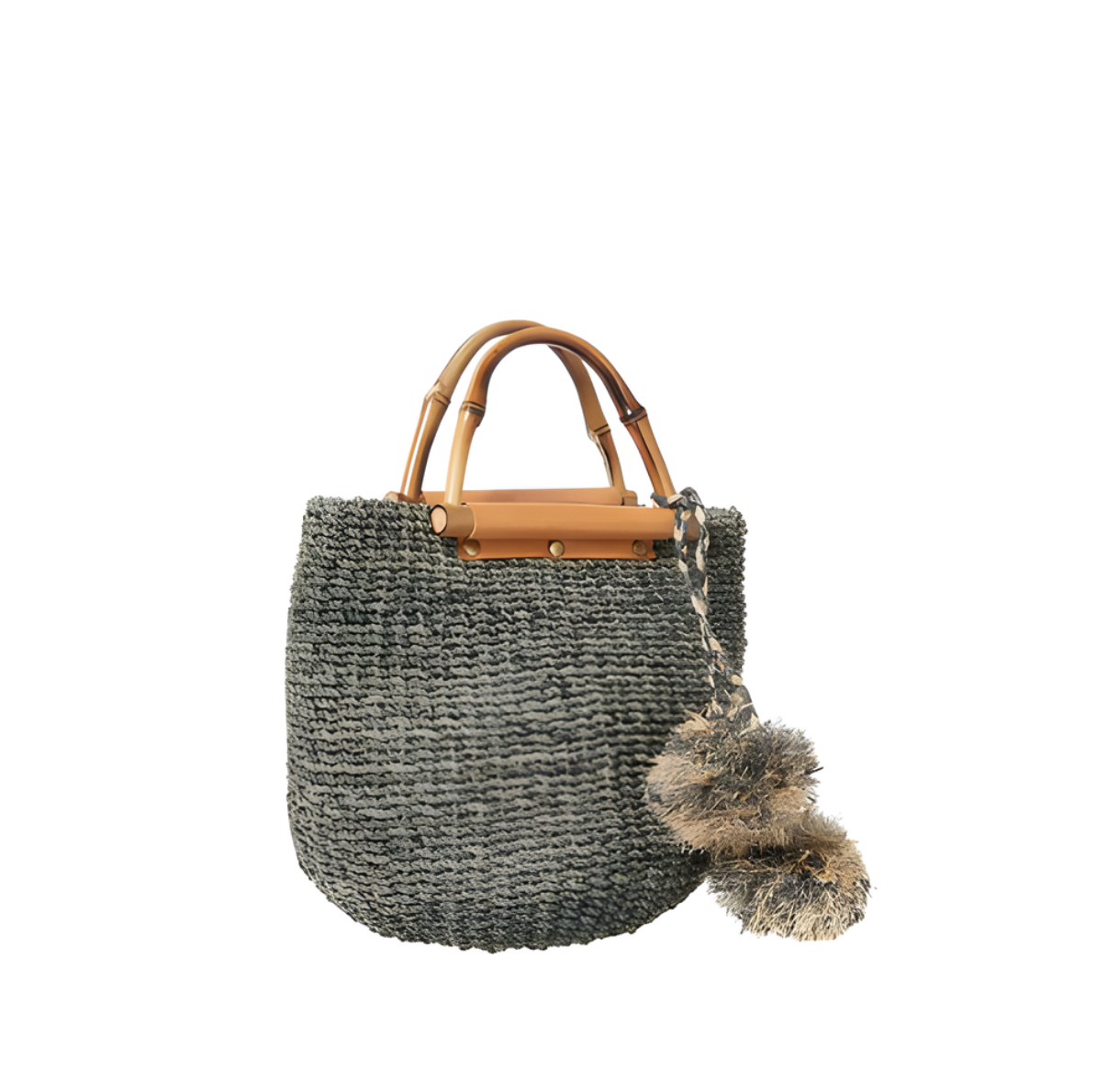 Maxi Straw Poof Crossbody