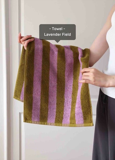 Ultra Soft Absorbent Terra Stripe Bath Towel