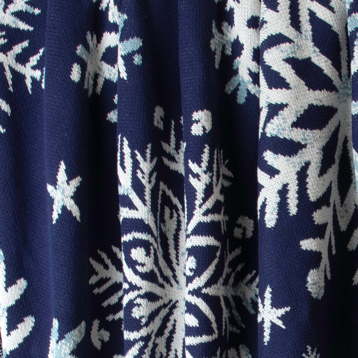 Nordic Snowflakes - Cotton Sustainable Knit Throw