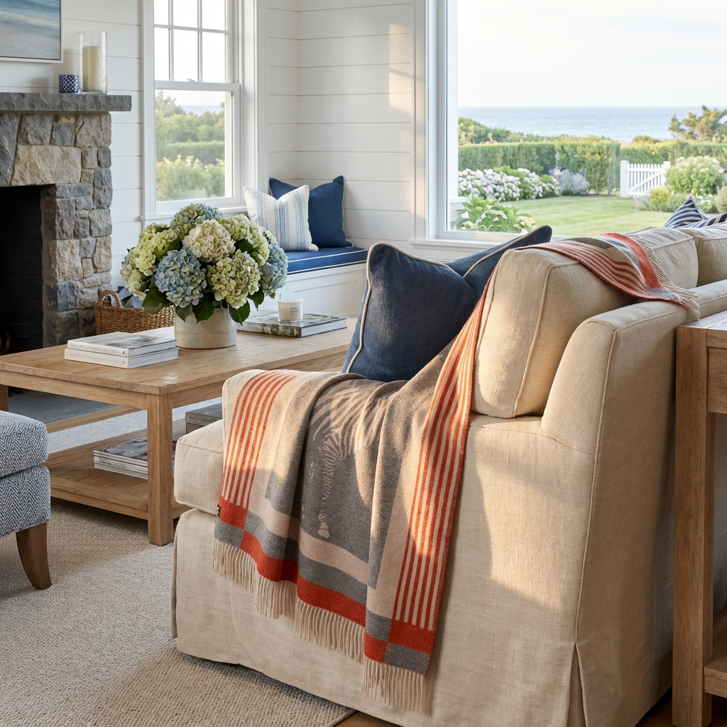 Savanna Equestrian Reversible Throw – Extra-Fine Italian Merino Wool | 56" x 72"