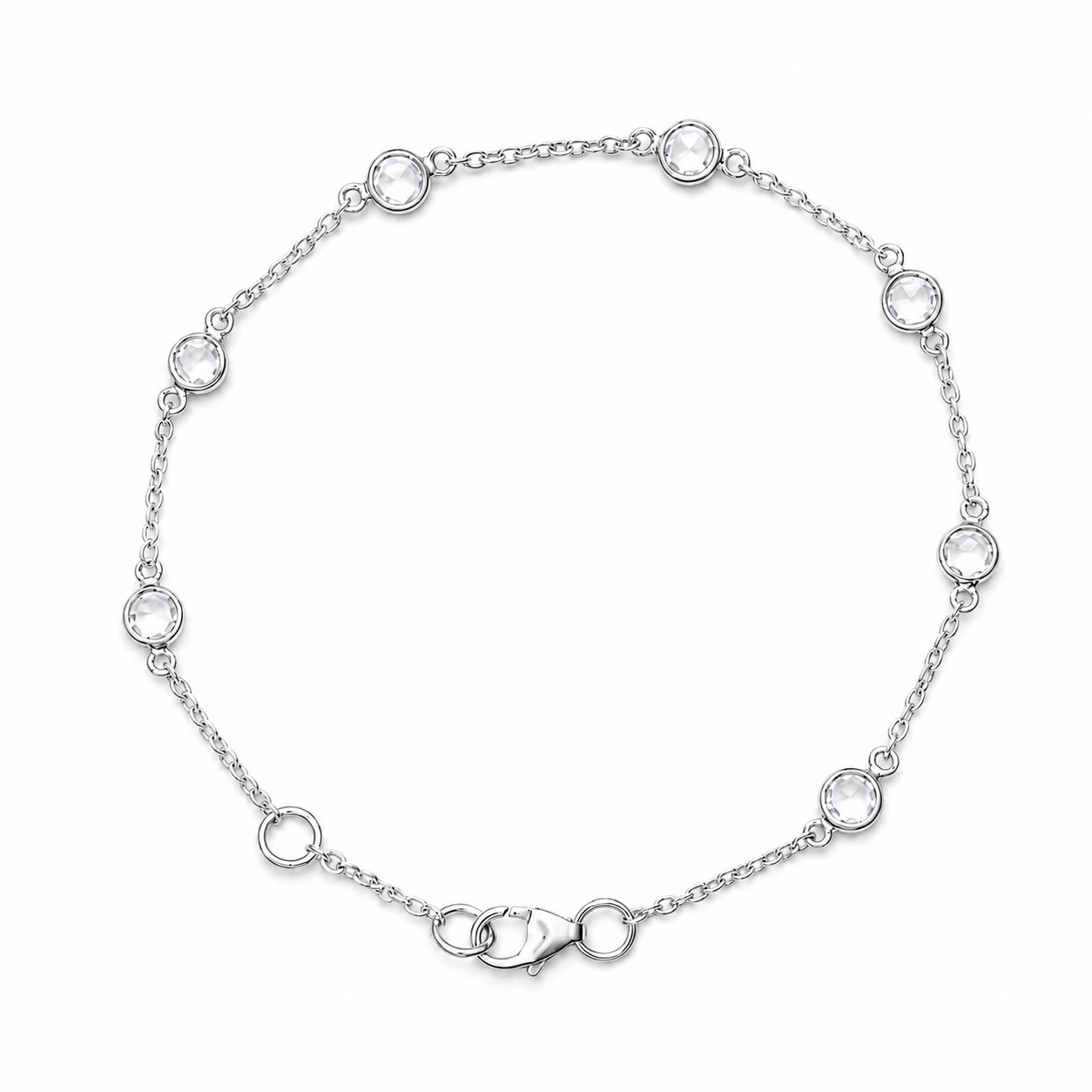 April Birthstone Bracelet — Crystal