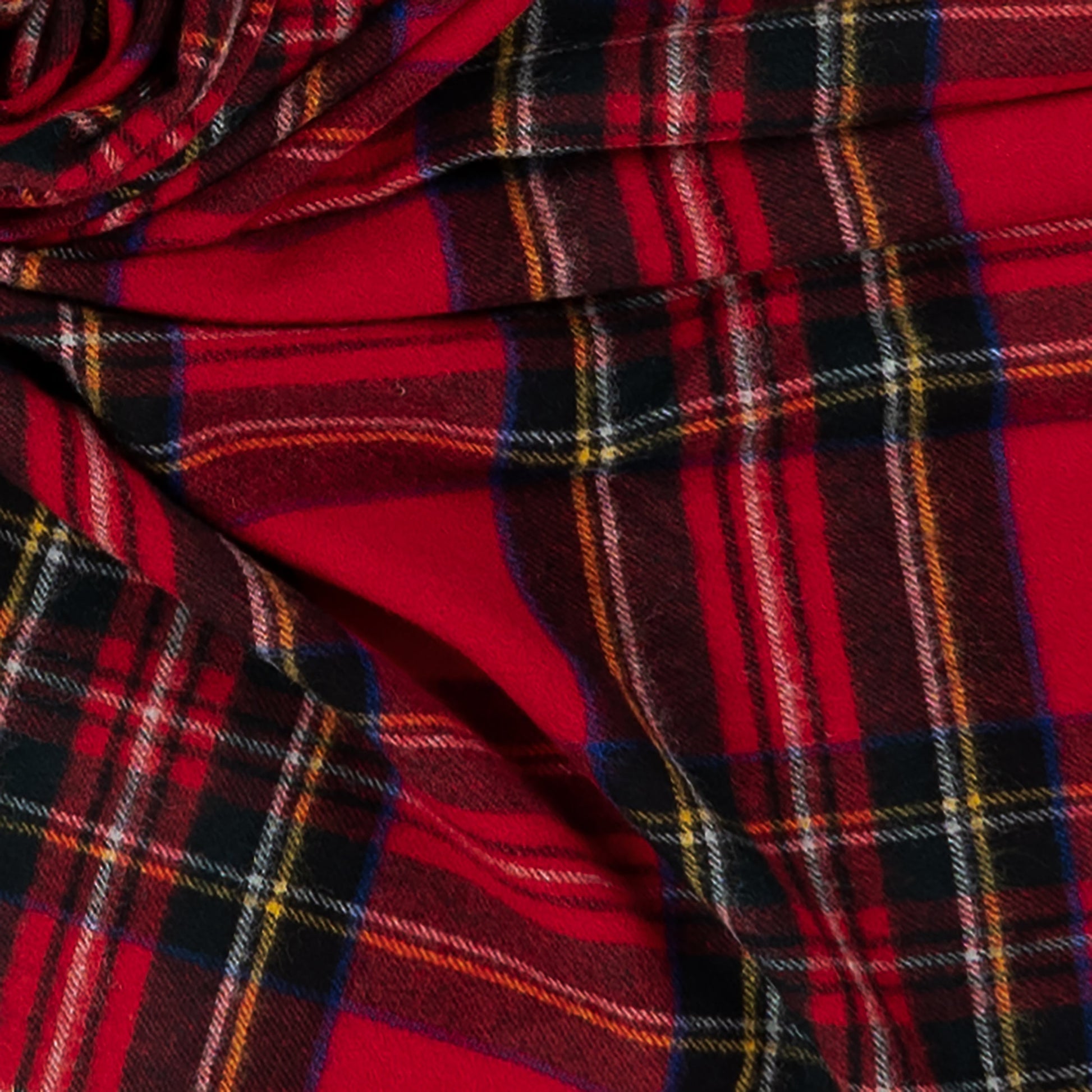 Highland Tweeds Shetland Lambswool Throw (Royal Stewart) - Osadia Concept Store