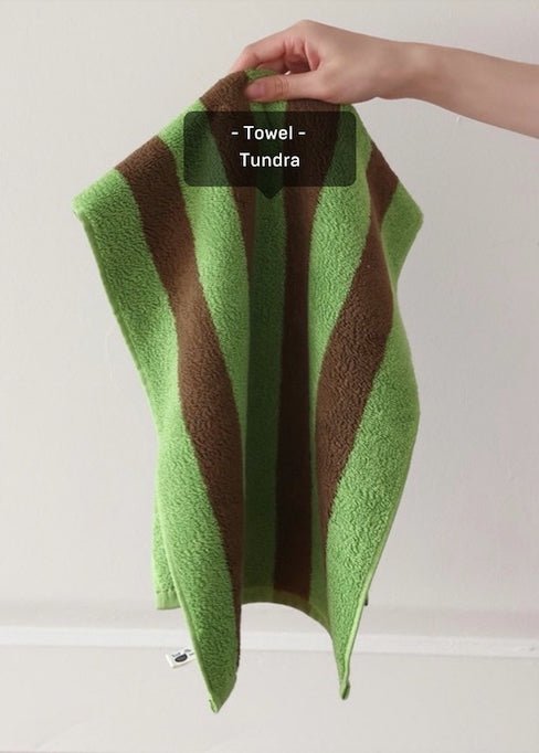 Ultra Soft Absorbent Terra Stripe Bath Towel