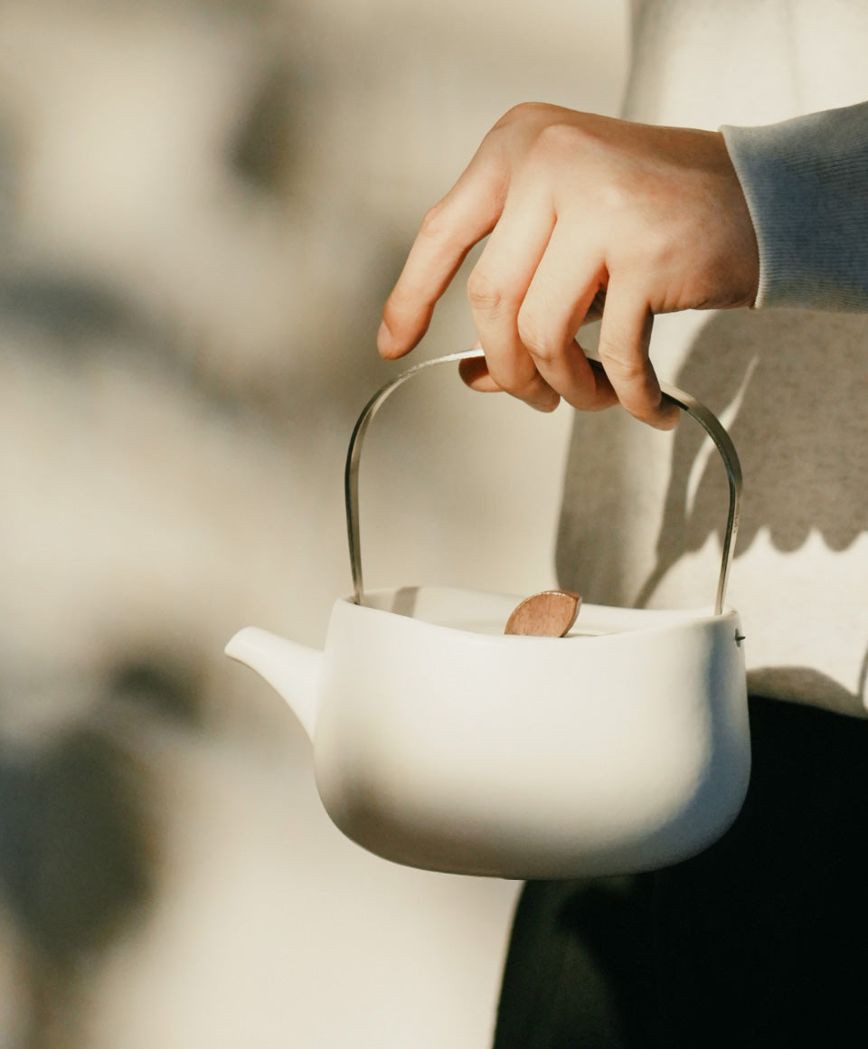 Leiph Self-heating Teapot Set - Rosy Apricot