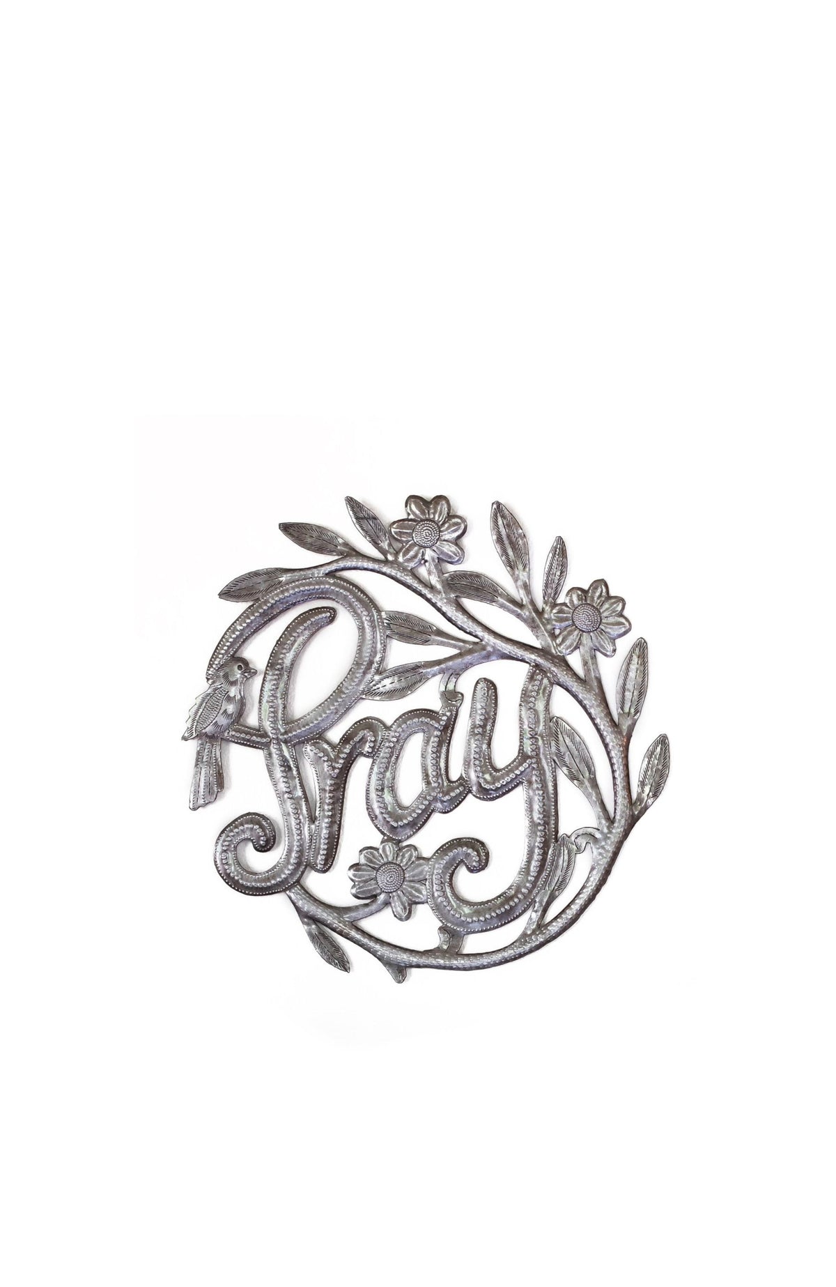 Pray Wreath Metal Art