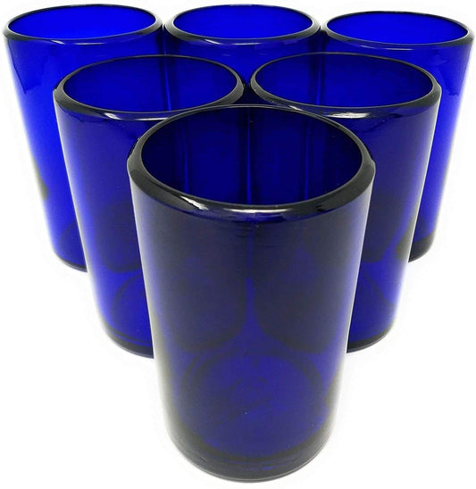 Pure Cobalt Water Glasses - Set of 6