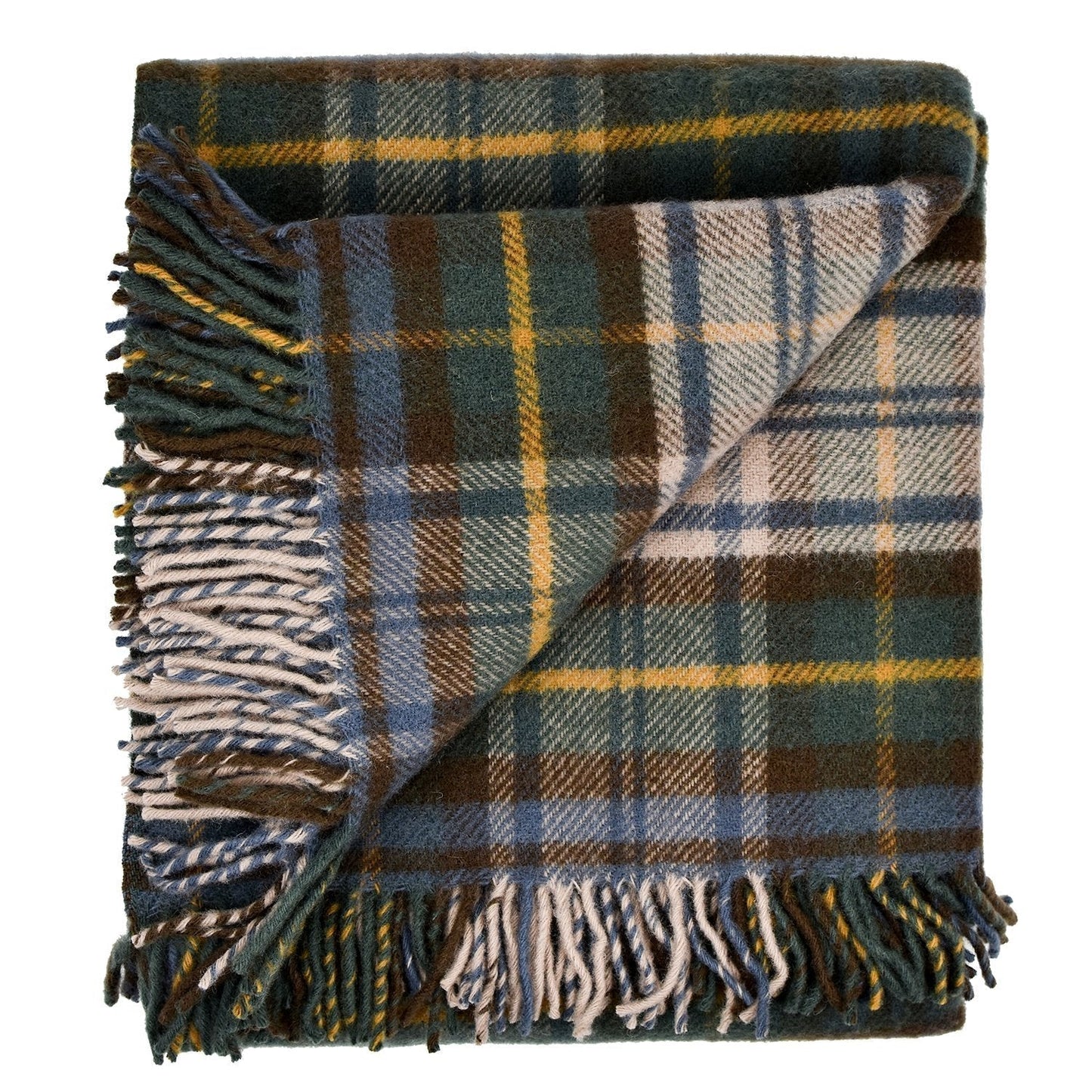 Highland Tweeds New Wool Fluffy Throw ~Antique Dress Gordon ~