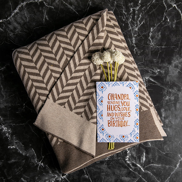 Zima Organic Cotton Throw Blanket