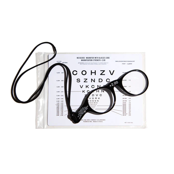 MAGNIFIER WITH GLASSES CODE