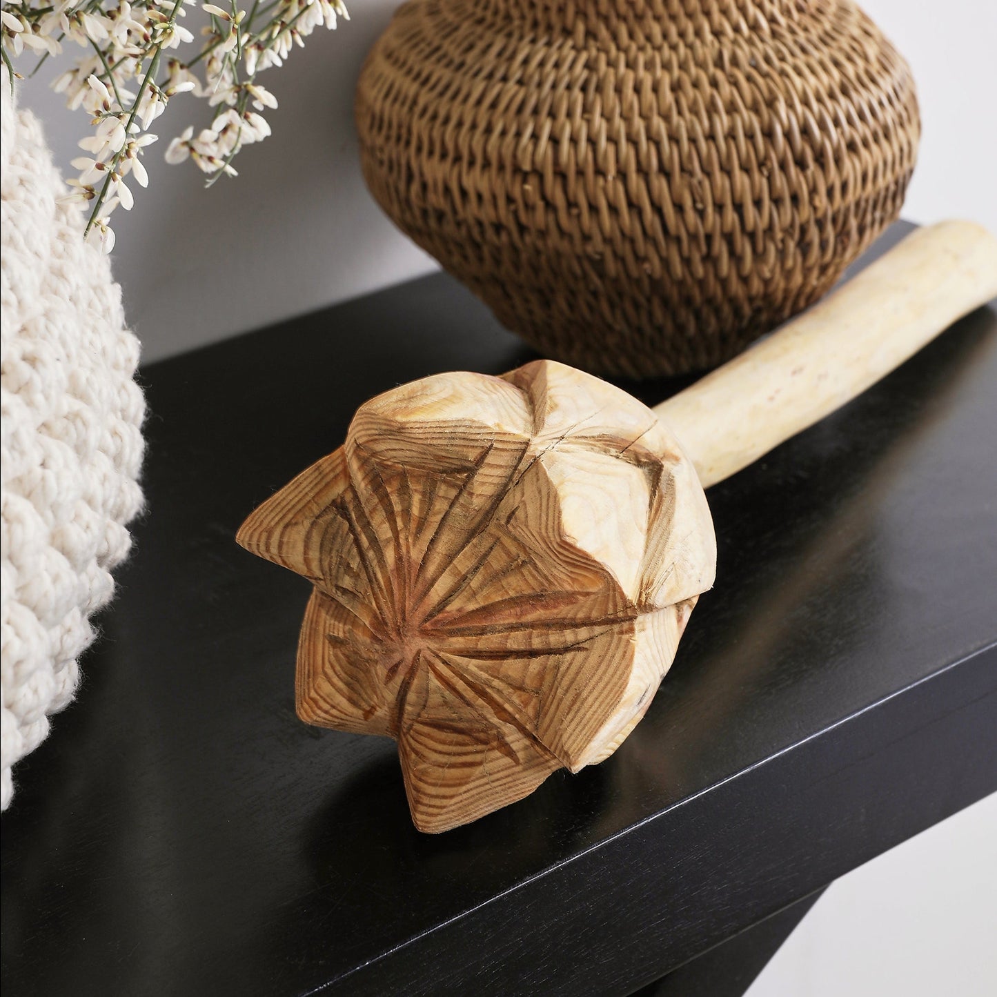 Protea Wooden Table Sculpture