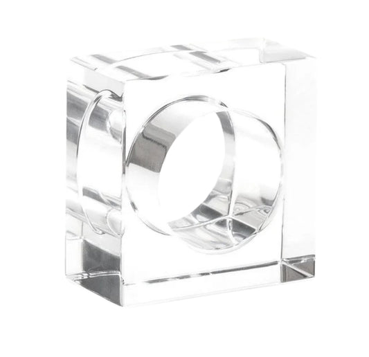 Acrylic Square Napkin Ring (Set of 4)