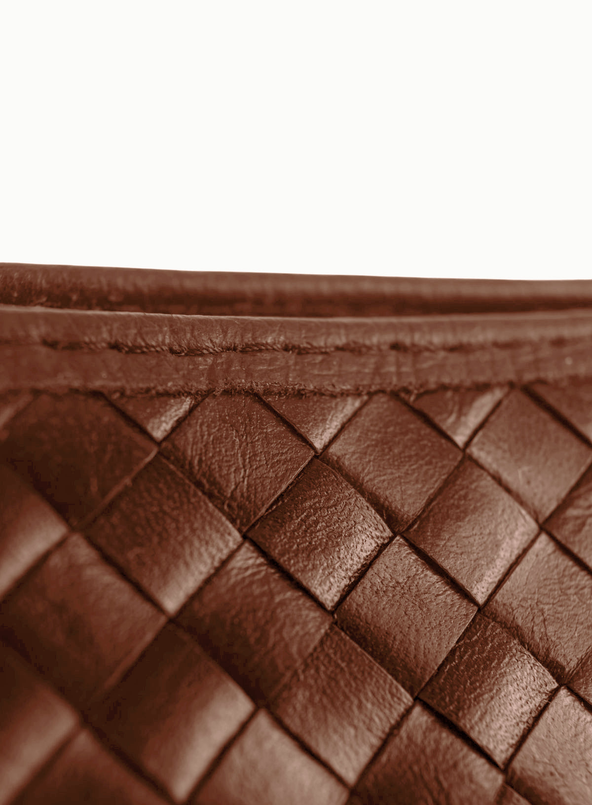 Woven Leather Shoulder Bag