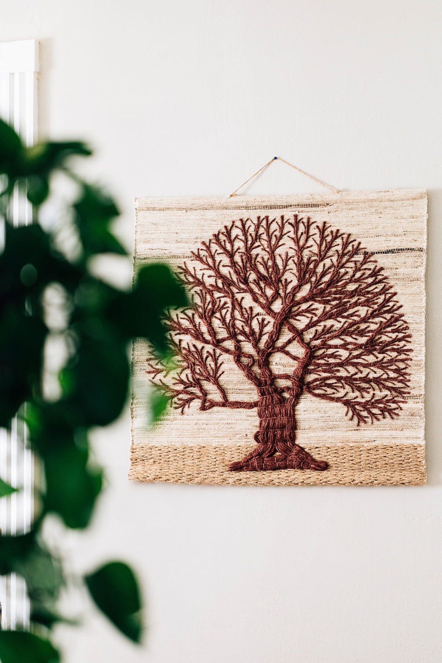 Jute Tree of Life Wall Hanging