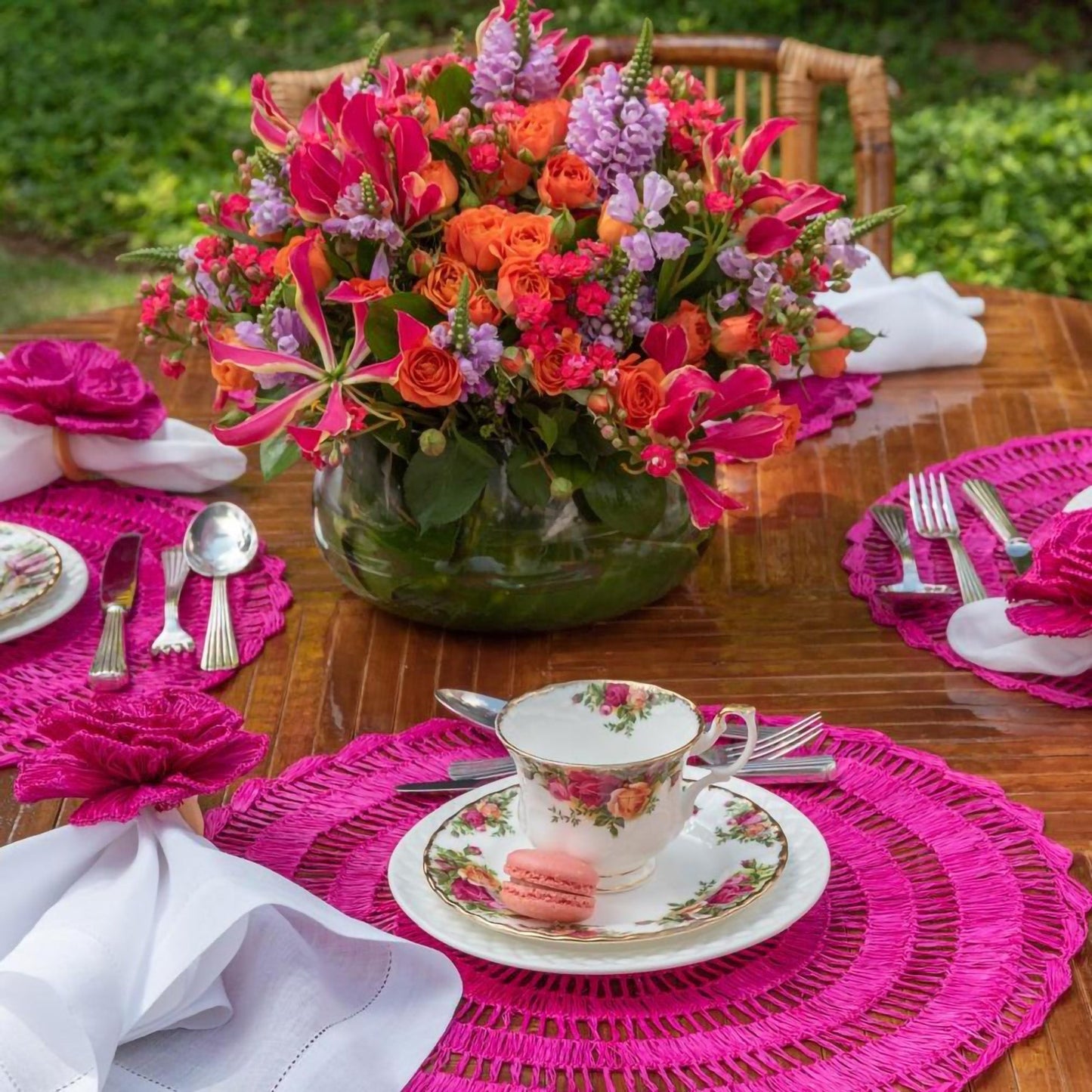 S/4 Buriti Flower Napkin Ring