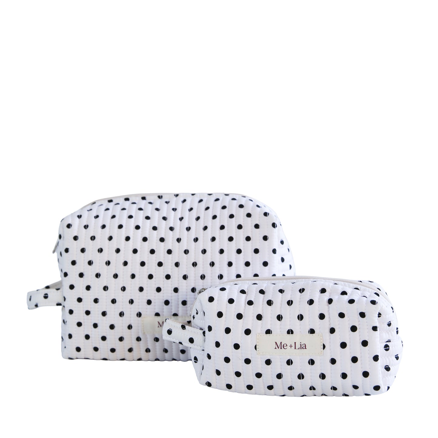 Polkadot Black Make-up Pouch - Large