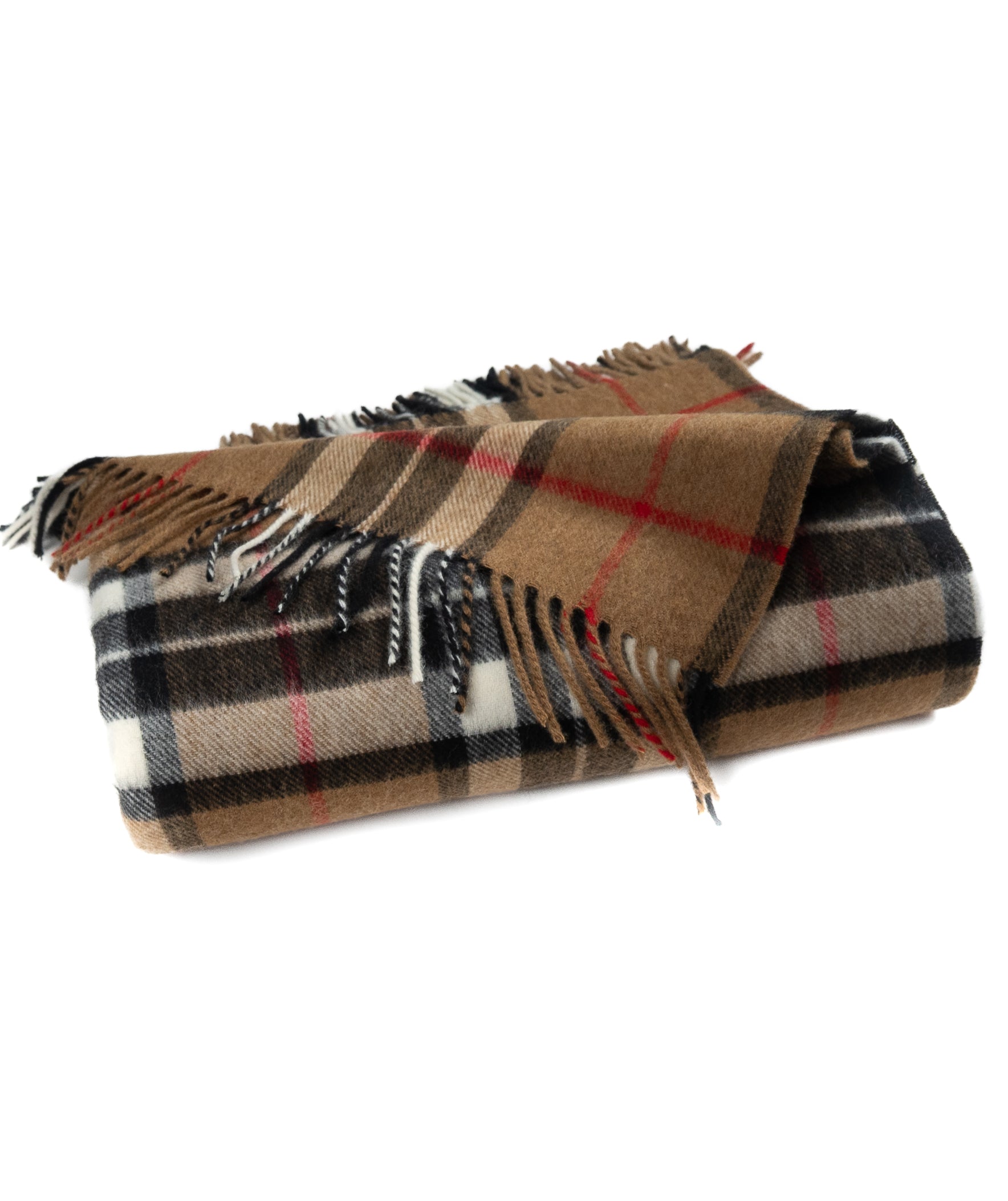Highland Tartan Tweed Merino Wool Throw ~ Camel Thompson ~ - Osadia Concept Store