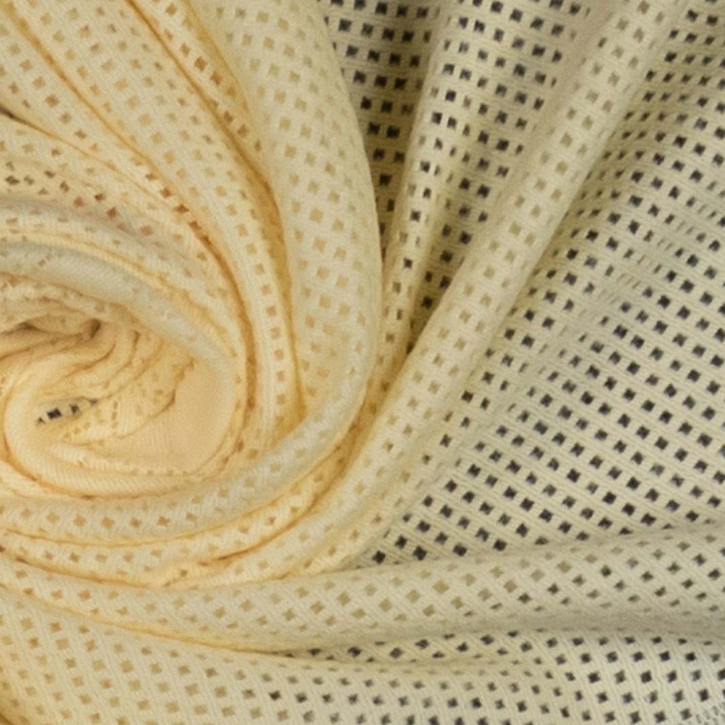 Southampton Home Lace Weave Teddy Bear Baby Blanket ~ Yellow ~