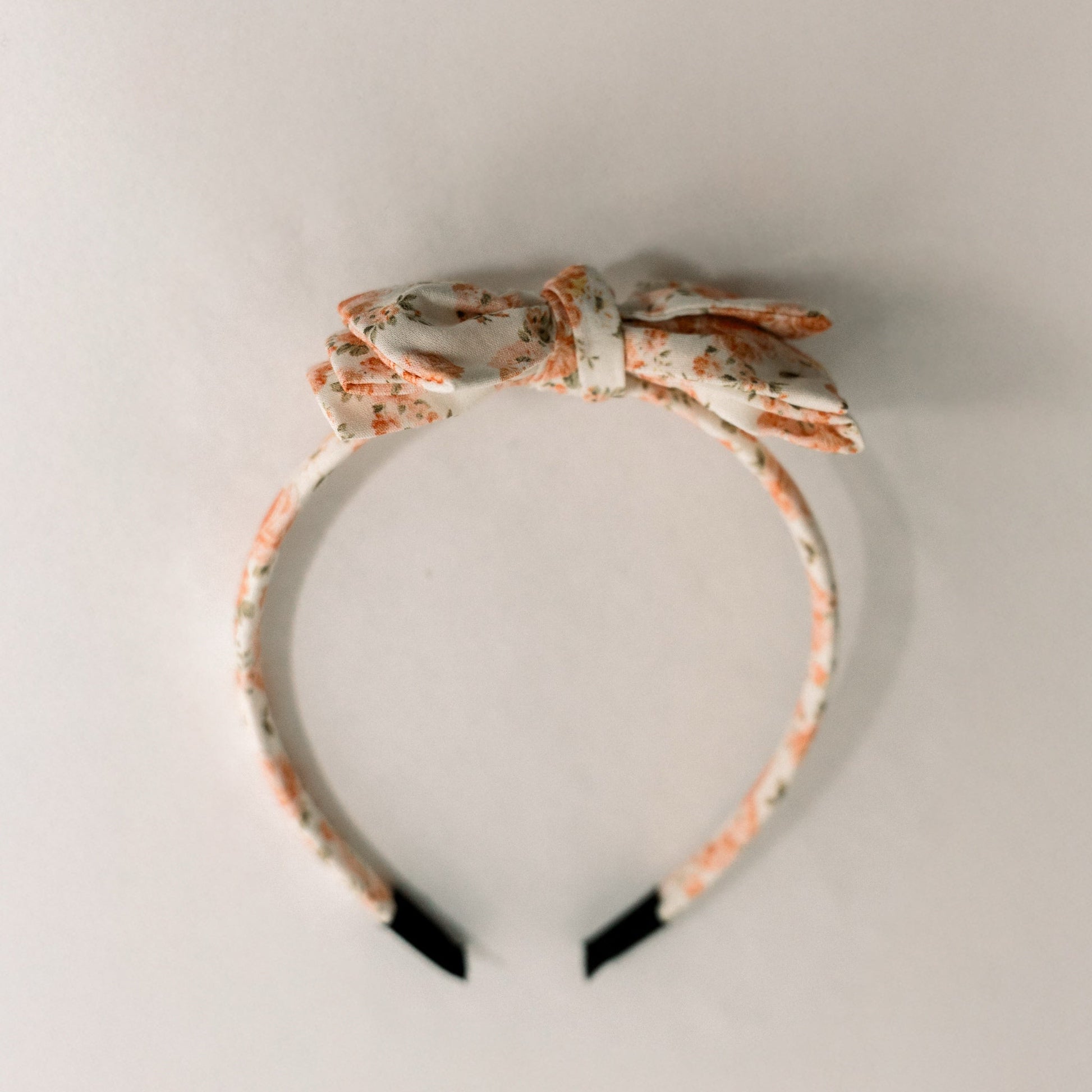 Three Little Bows Headband- Floraisons de corail - Osadia Concept Store