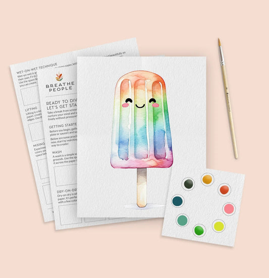 Popsicle Watercolor Kit for Kids