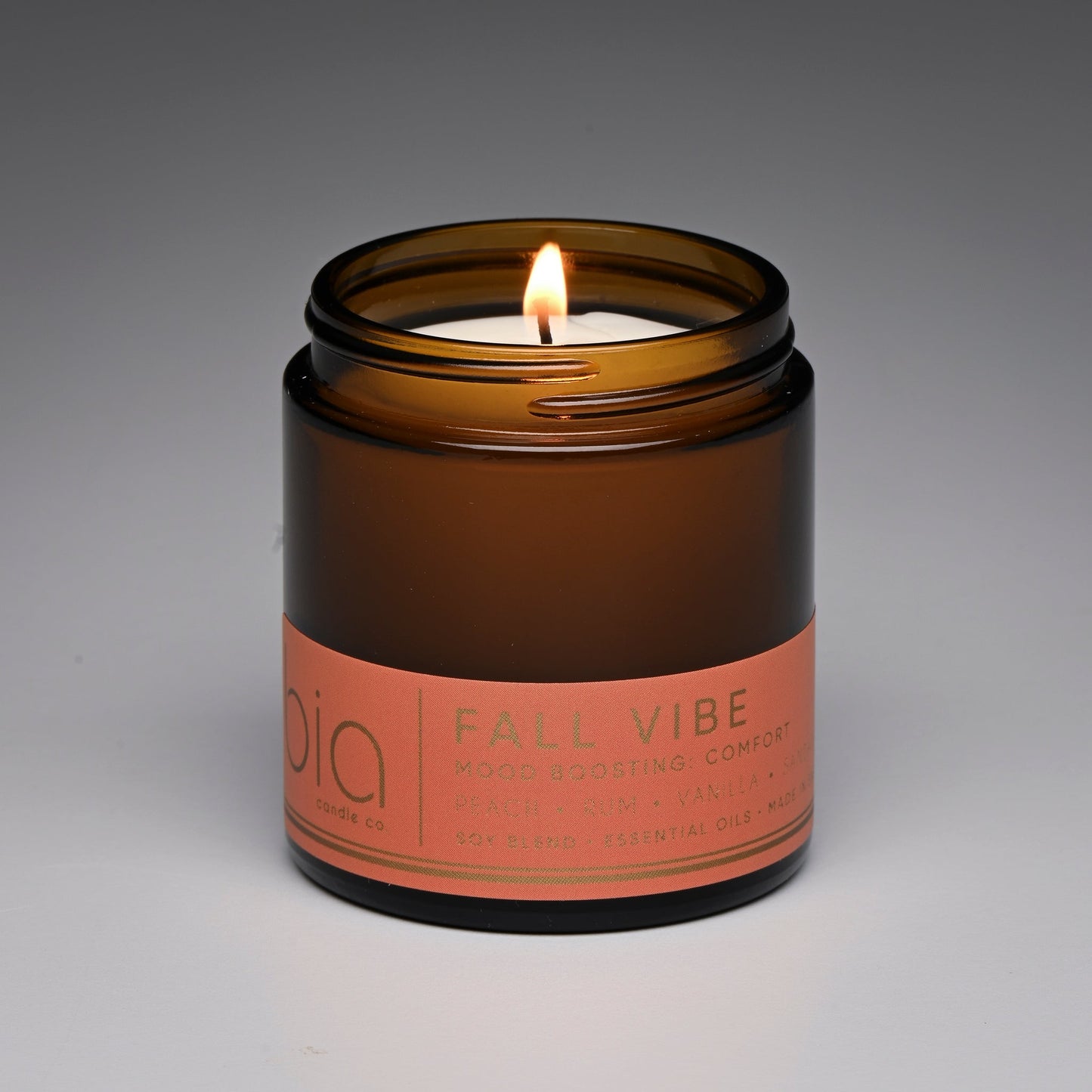 Fall Vibe Functional Fragrance Soy Blend Candle — Spiced Fruit, Cedarwood & Vanilla