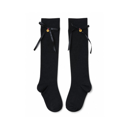Midnight Royale Bow Socks