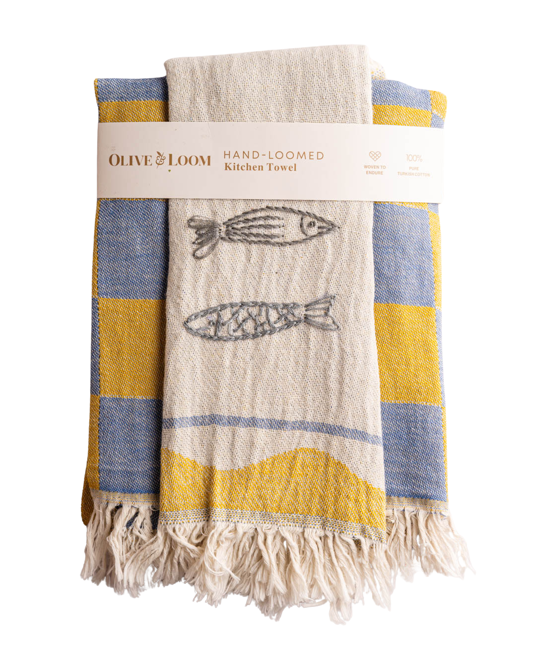 Sardine Hand-Stitched Towel Set