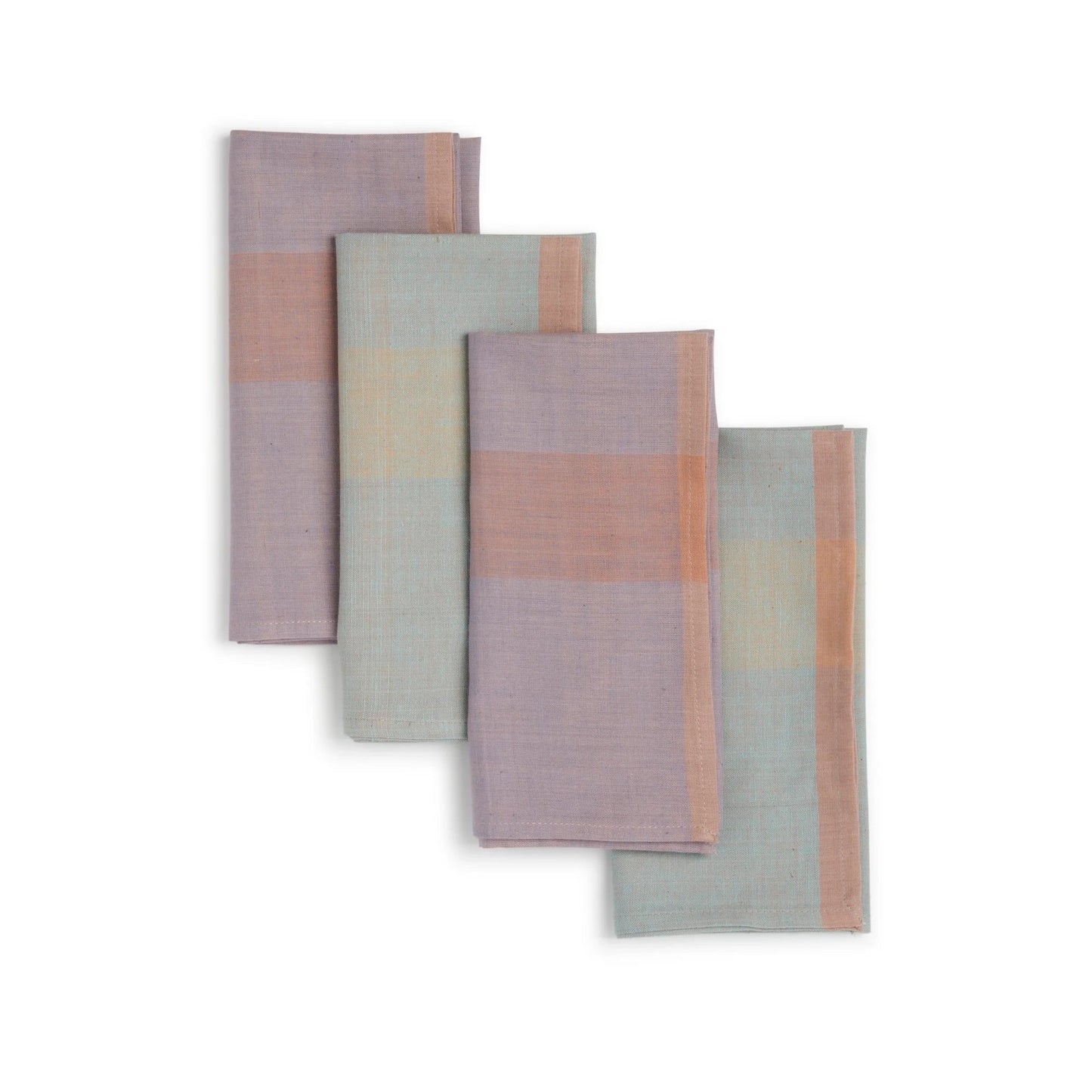 YIN YANG Handwoven Napkins - Set of 4. Cotton - Fair Trade - Artisan Made