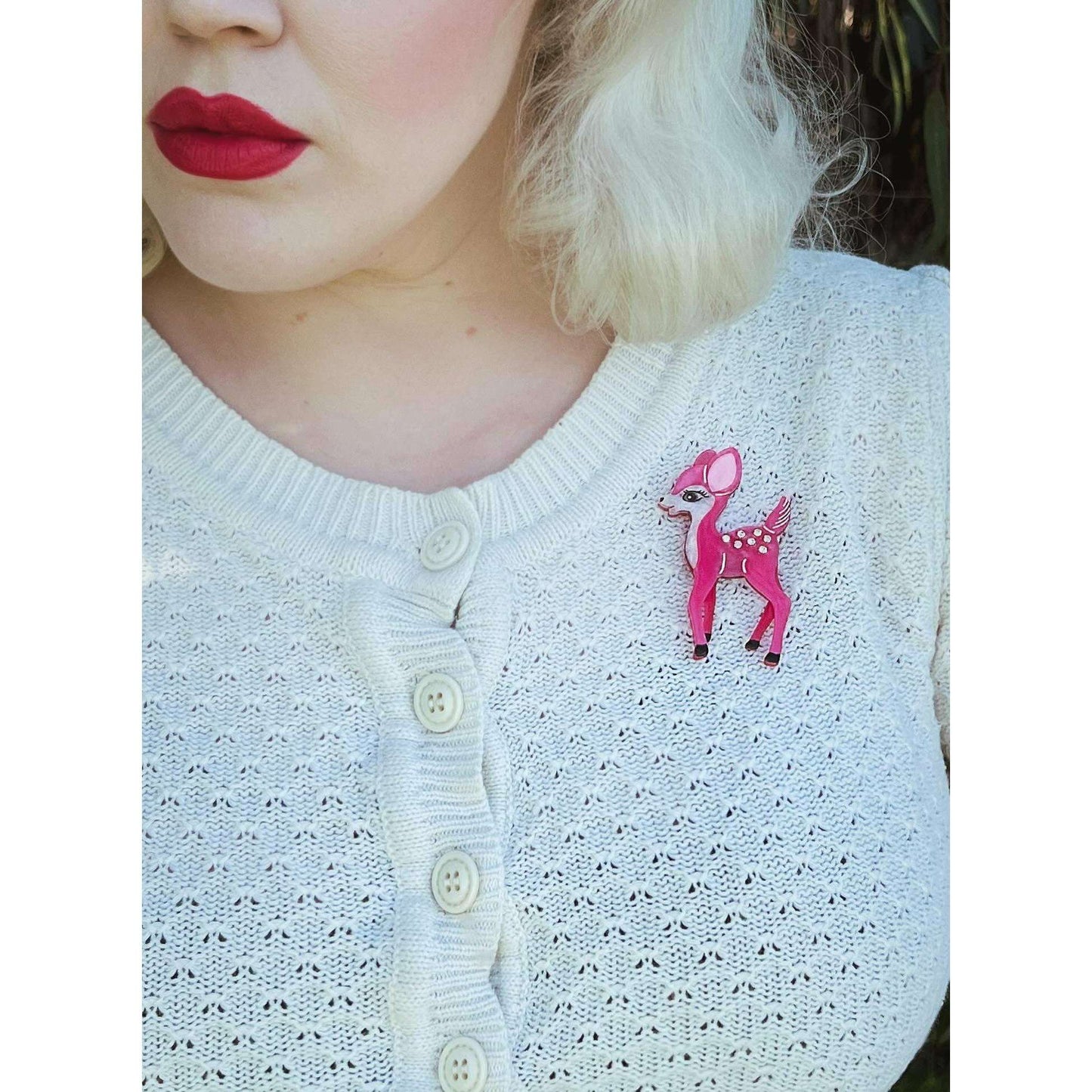 Fawntasia Brooch by Lipstick & Chrome x Candy Doll Club