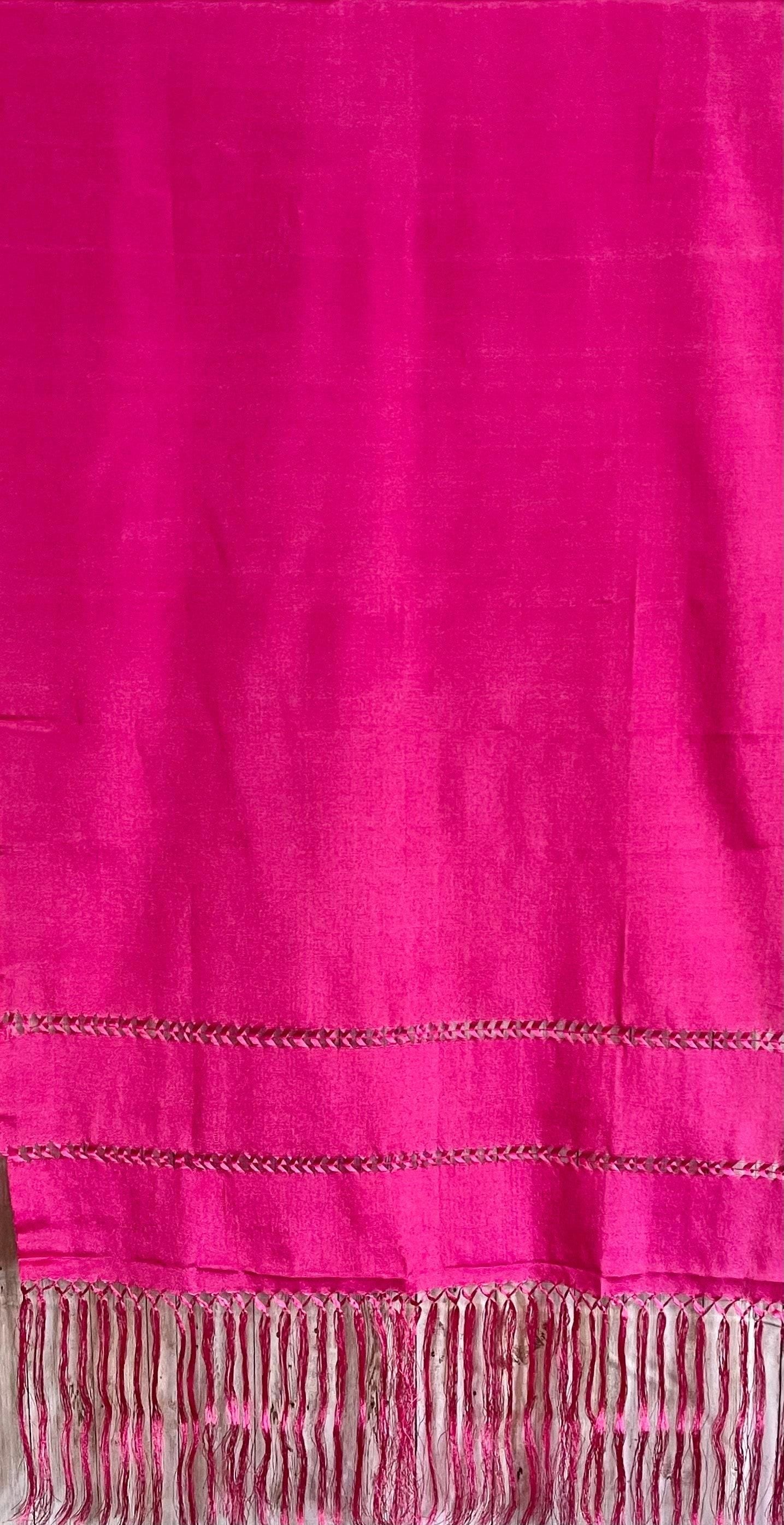Authentic Mexican Silk Shawl Wrap Reboso Mexicano De Artiseda