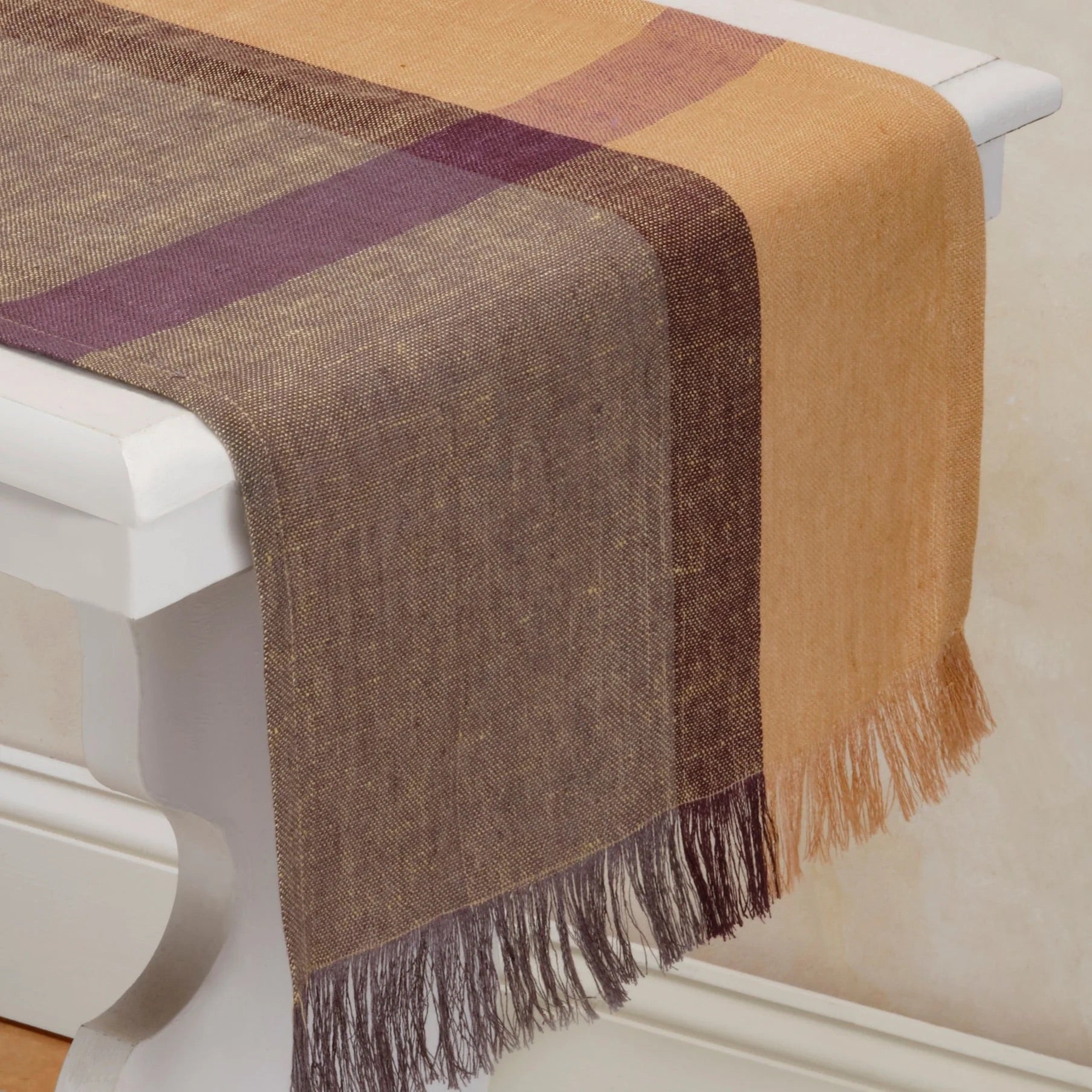 HINTERLAND Handwoven Linen Table Runner. 100% Flax Linen – Fair Trade – Artisan Made - Osadia Concept Store