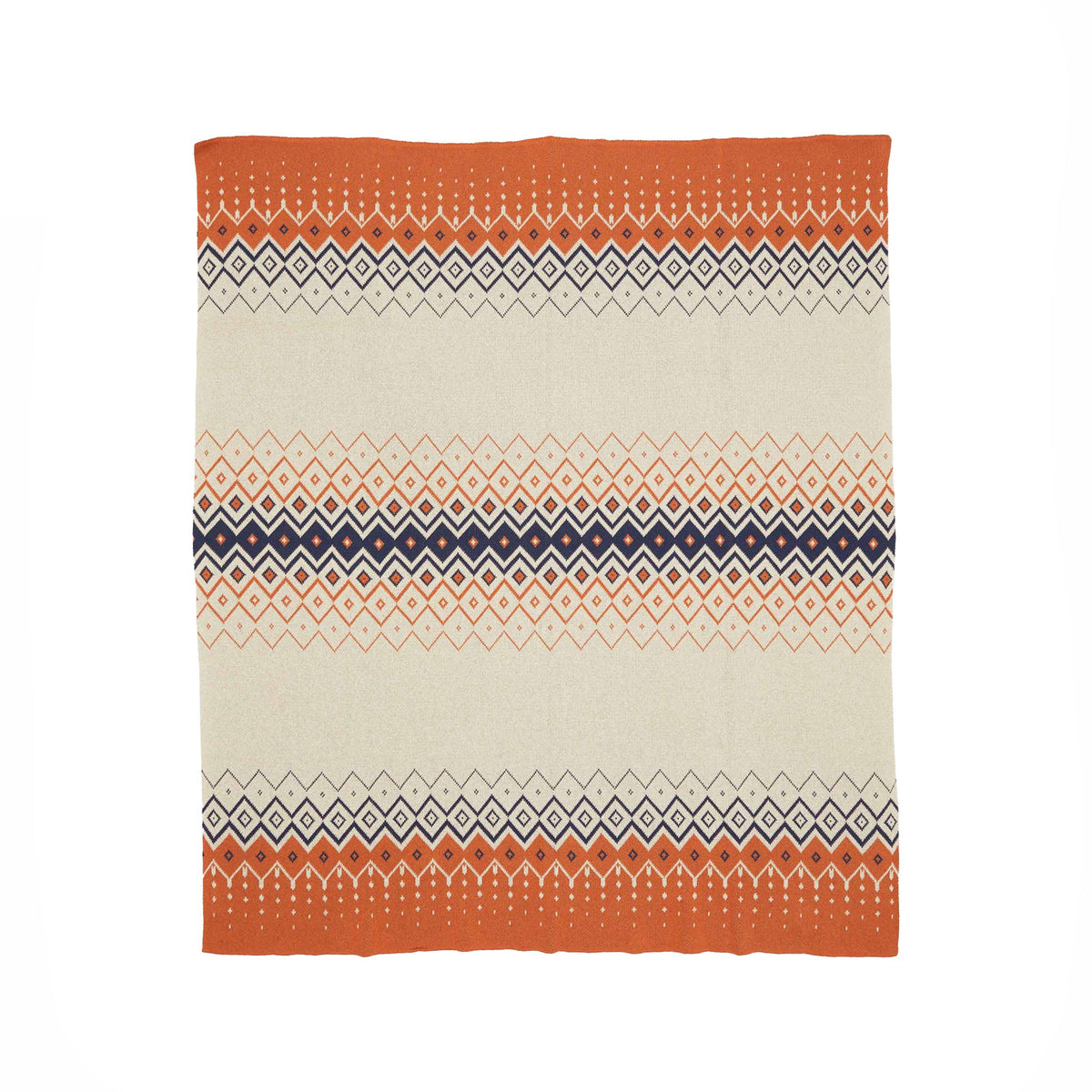 Vintage Icelandic - Cotton Sustainable Knit Throw Blanket