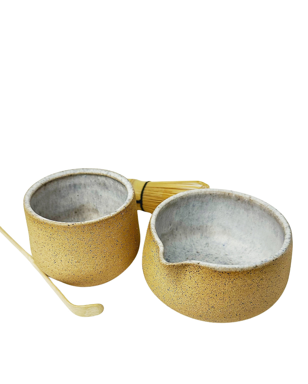 MATCHA SET Ocean Sand  (Whisk+spoon & coaster included)