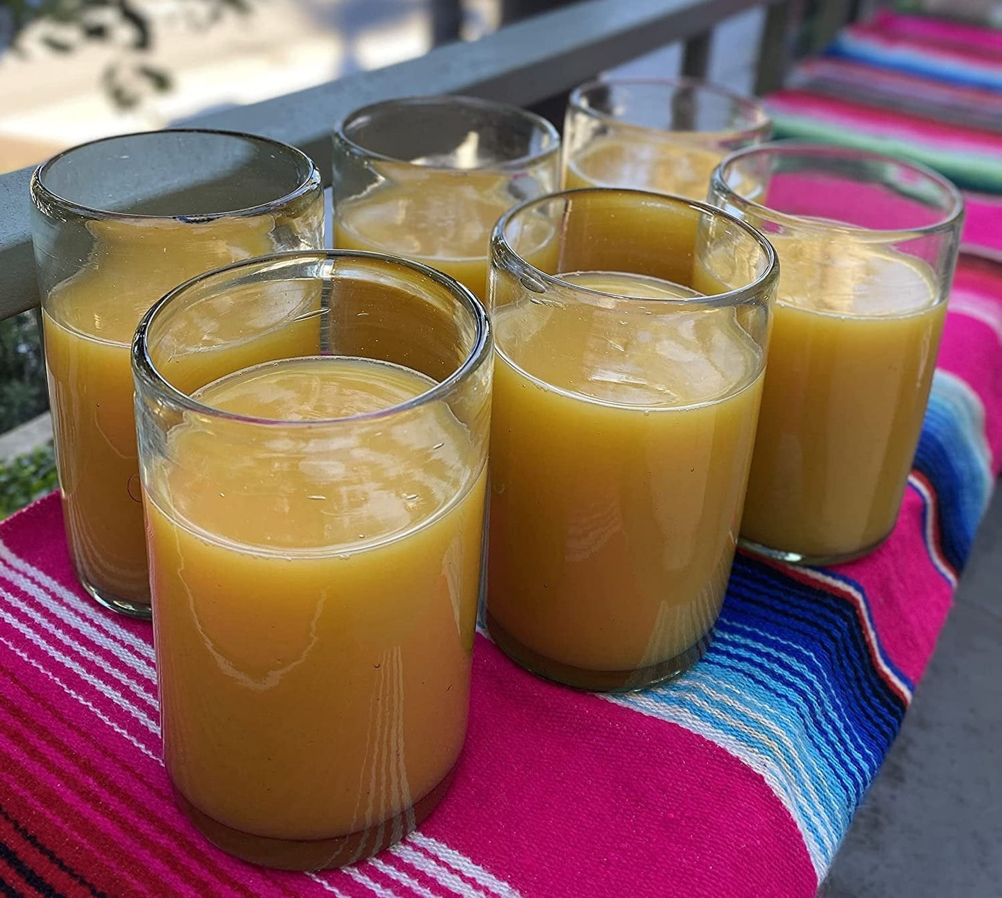 Set of 6 Natural Clear Glasses