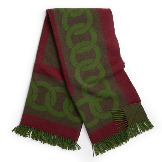 Equestrian Link Reversible Throw – Extra-Fine Italian Merino Wool