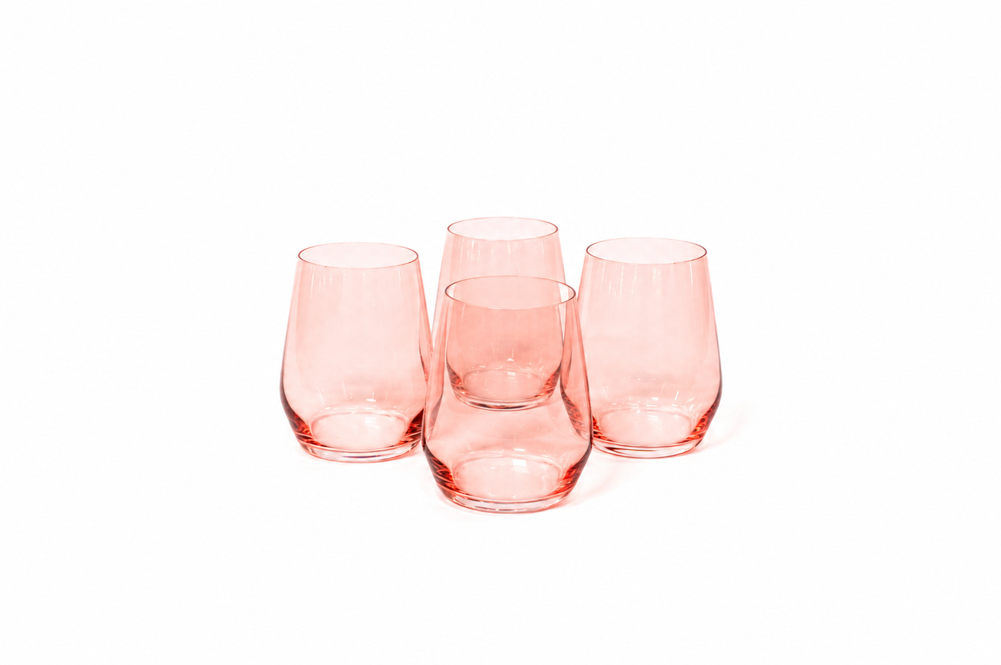 Tickle Me Pink - Colored Wine Glass