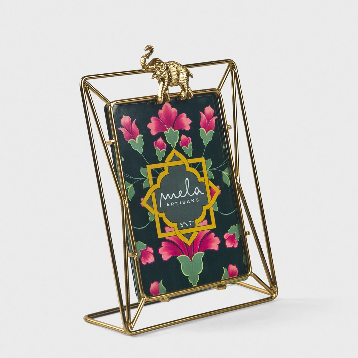 Gilded Elephant Photo Frame – 5x7, Gold