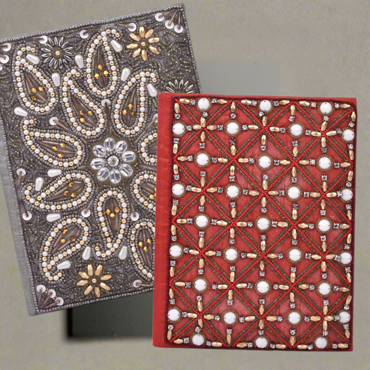 Exquisite Zari Hand-Embroidered Journal