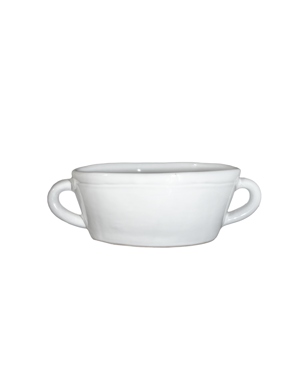 Milk White Oval Ramiken
