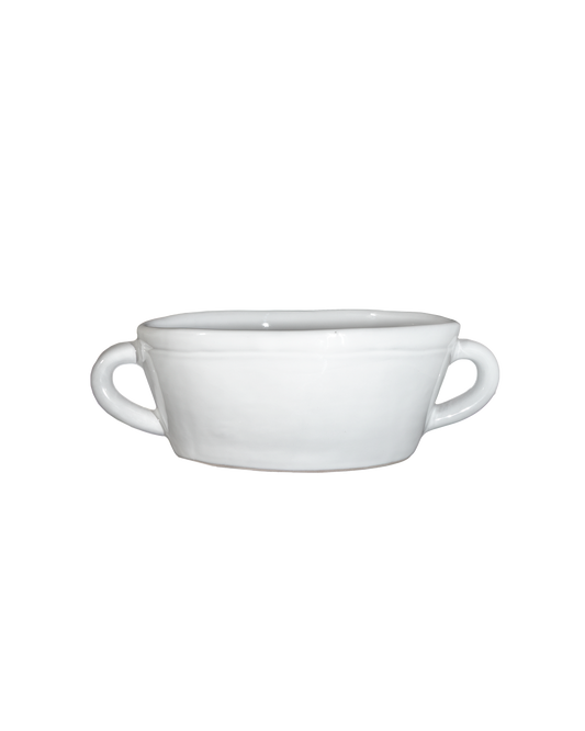 Milk White Oval Ramiken
