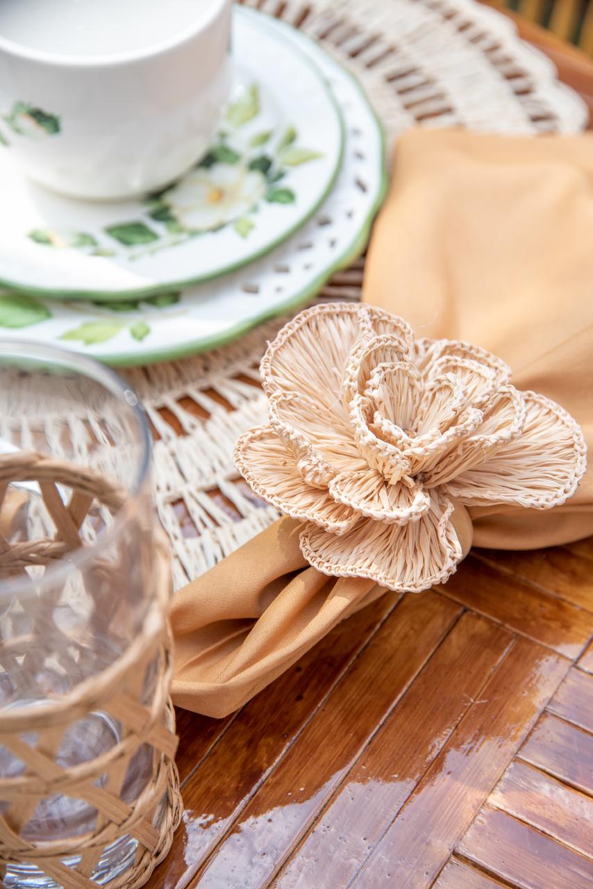 S/4 Buriti Flower Napkin Ring