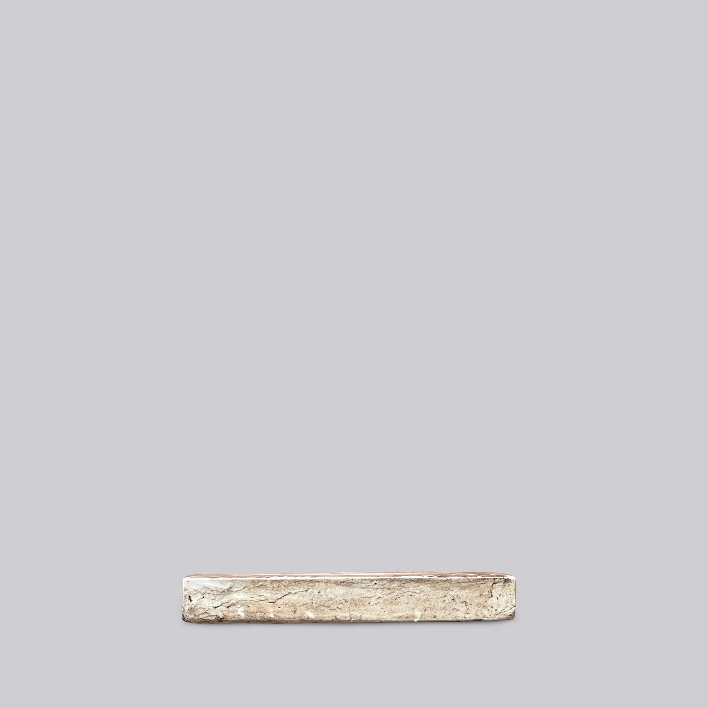 Hand Painted Porcelain Red and White Auspicious Deer Tile