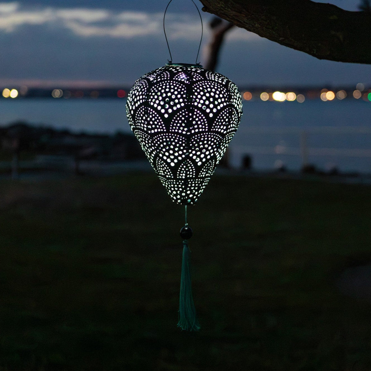 Soji Stella - Tassel Balloon - 10" Solar Lantern