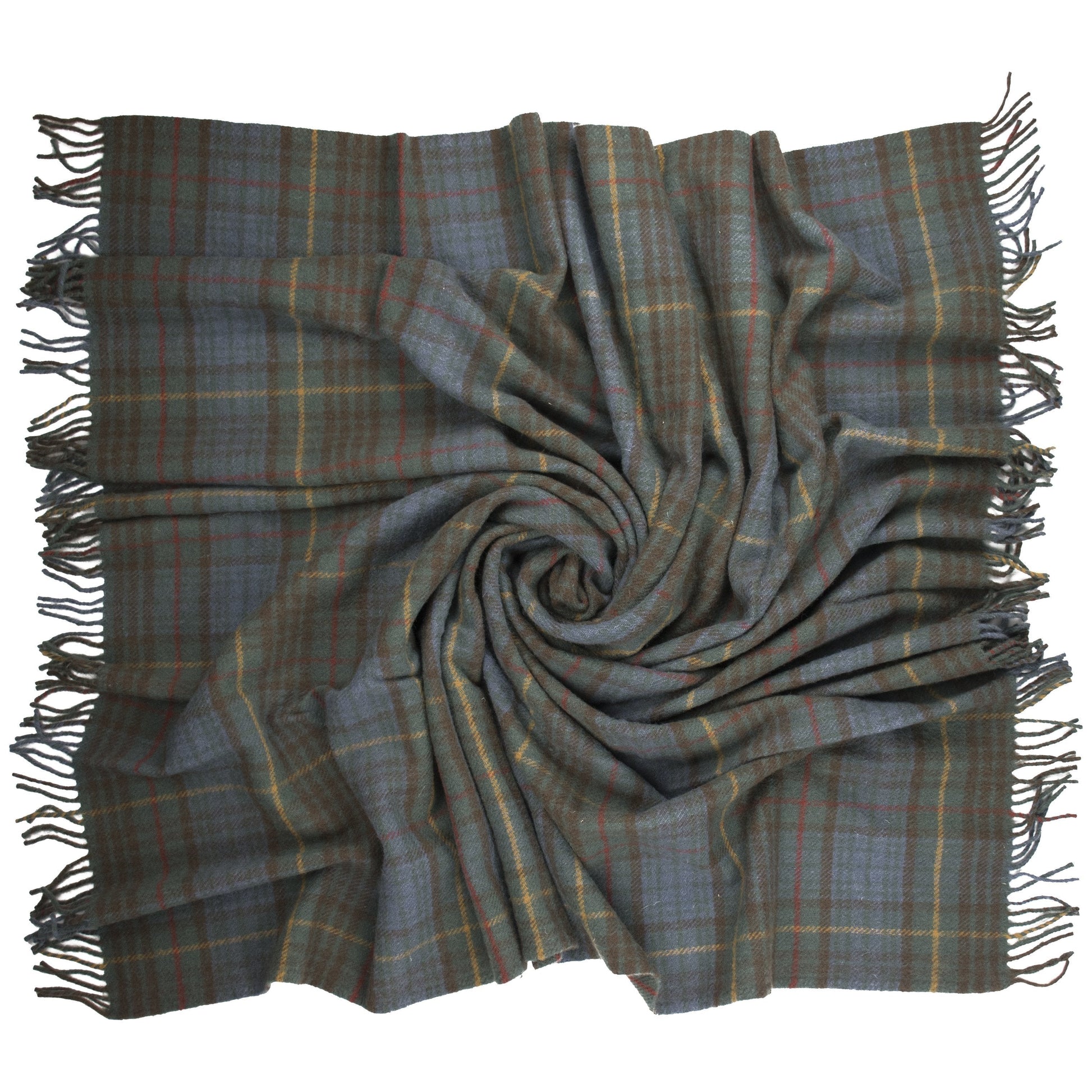 Highland Tweeds New Wool Fluffy Throw ~ Antique Hunting Stewart ~ - Osadia Concept Store