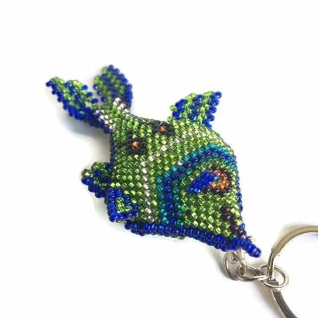 Fish Seed Bead Keychain - Mexico