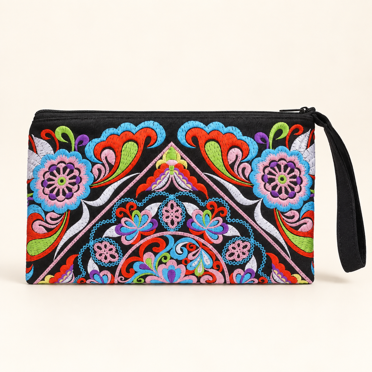 Sarita Hmong Embroidered Wristlet - Thailand